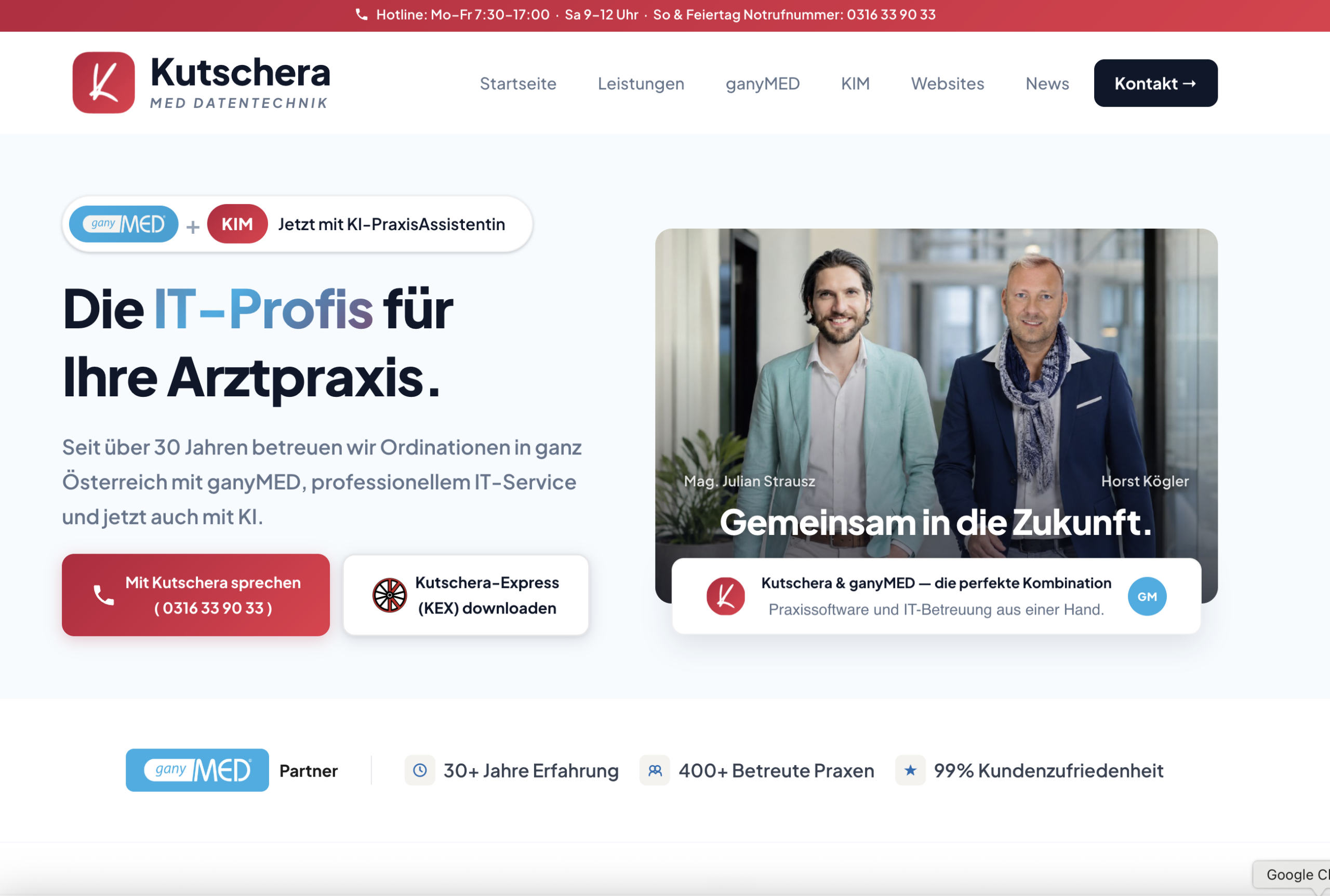 Kutschera Website Relaunch ist geschafft