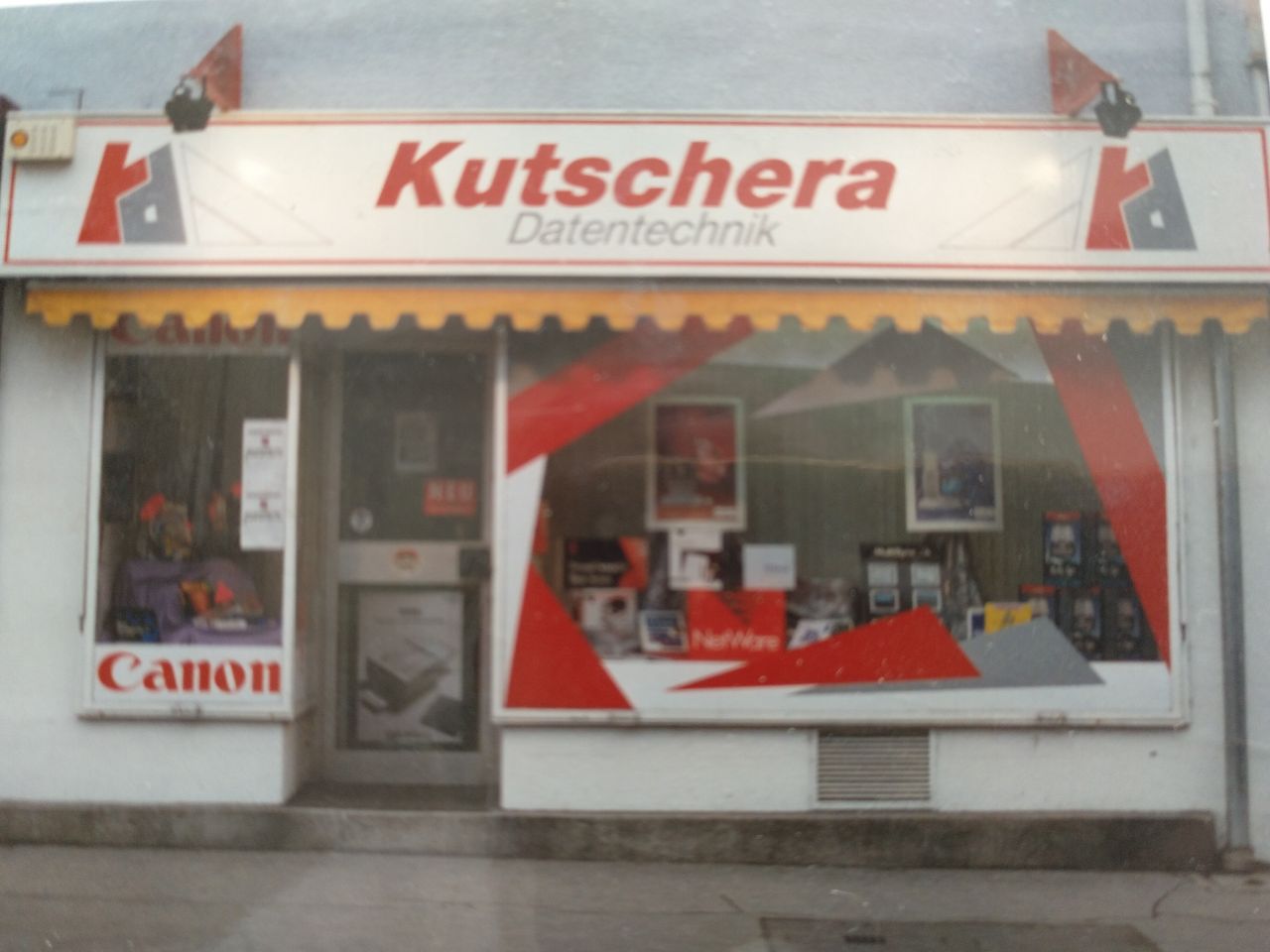 Das erste Geschäft von Kutschera Datentechnik in Graz, 1987